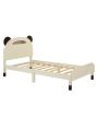 Merax 3-Pieces Bedroom Sets Twin Size Bear-Shape Platform Bed with Nightstand and Storage Dresser