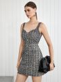 SHEIN BIZwear Business Elegant Slim Fit Strap Dress