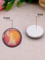 10pcs 12mm/20mm/25mm Angel Wings Girl Paintings mixed 10pcs mixed Round photo glass cabochon demo flat back Making findings