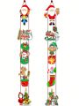 1set Christmas Decoration - Merry Christmas Banner, Welcome Door Sign, For Indoor & Outdoor Use