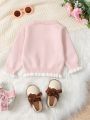 New Arrival Girls' Floral Pattern Cardigan For Baby And Toddler Girls, Autumn Winter