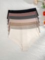 Women's Solid Color Triangle Panties (Pack Of 7)