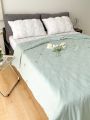 1pc Sunflower Embroidered Bedspread