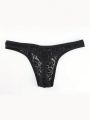 Men'S Sexy Lace Thong Underwear With Open Back