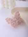 1pc Metallic Butterfly Hair Clip, Gold Color