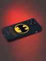 Batman X ROMWE Letter Graphic Black Phone Case