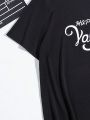 Men Letter Print Valentine's Day T-Shirt Family Pack (5 Pieces Sold Separately)