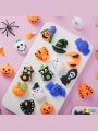 JOYIN 48 PCS Halloween Mochi Squishy Toys, Mini Squishies Cute Squeeze Toy Stress Reliever Anxiety for Kids Gift, Halloween Party Favors Goodie Bags Stuffers, Classroom Game Prizes