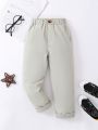 SHEIN Boys' Simple Casual Long Pants, Street Style, Autumn And Winter