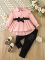 Infant Girls' Casual Comfortable And Simple Outfit