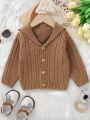 Baby Boys' Collared Button Front Cardigan