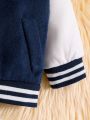 Baby Boy Colorblock Button Front Jacket