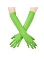 1pair Multicolor Men & Women's Etiquette Gloves, Driving, Sun Protection, Skin Care, Lycra Elasticity, Jewel Protection, Sun Protection, Dancing Square Gloves