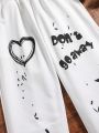 Teen Girls' Graffiti Jogger Pants