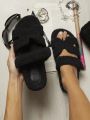 Women'S Black Indoor Slippers
