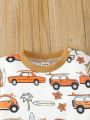 Baby Boys' Car Pattern Color Block Outfit