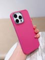 Silicone Electroplating Frame Phone Case With Large Hole Design, Compatible With Apple