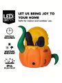 Joiedomi 5 ft Tall Halloween Inflatable Pumpkin with Build-in LEDs, Animated Pumpkin Eating Human Blow Up Inflatables for Outdoor Yard Garden Party Holiday Decoration