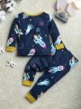 Baby Boys' Long Sleeve And Long Bottoms Homewear Outfit Set