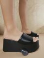 Women's Simple Solid Color Wedge Sandals