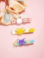 SHEIN X Cardcaptor Sakura Animal Shaped Hair Clip Set, 3pcs