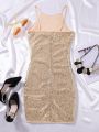 Teen Girl Gorgeous Romantic Party Sequined Cami Dress