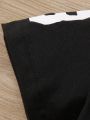 SHEIN 2pcs/set Toddler Boys' Casual Horse Printed Short Sleeve Polo Shirt
