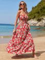 SHEIN VCAY Vacation Floral Print Women'S Two Piece Set