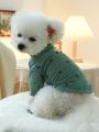 1pc Pet Clothes For Dogs And Cats, Two-legged Hoodie With Nautical Anchor & Star Print - Green Pet Hoodie Clothes