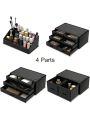 Makeup Cosmetic Organizer Storage Drawers Display Boxes Case with 12 Drawers