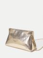 SHEIN Belle Metallic Chain Strap Crossbody Bag