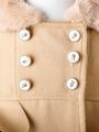 Baby Girls' Elegant Vintage Woolen Coat With Collar, Autumn And Winter
