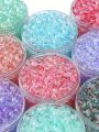 50pcs/8mm DIY Beads,Glass Jelly bubbles Round Beads Handmade DIY Bracelets Necklaces Mobile Phone Chains Bracelets Jewelry Loose Beads Jewelry Accessories