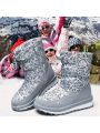 K KomForme Boys & Girls Snow Boots Insulated Fur Lined Warm Anti-Slip Waterproof Winter Boot (Toddler/Little Kid/Big Kid)