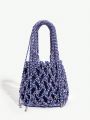 SHEIN ICON Hollow Out Design Crochet Bag