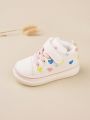 Cozy Cub Girls' Fashionable Heart Pattern Design Comfortable Casual Sports Shoes