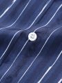 Manfinity Hypemode Men's Striped Button-front Shirt