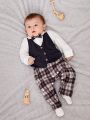 Baby Boy Button Front 2 In 1 Jumpsuit