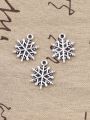 20Pcs Charms Snowflake Snow Antique Silver Color Pendants Making DIY Handmade  Finding Jewelry