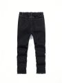 Boys' Frayed Ripped Jeans, For Tween
