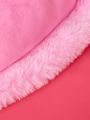 TOM & JERRY X SHEIN Cartoon Pink Mouse & Cat Pattern Plush Pillow
