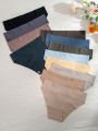 12pcs/Pack Solid Color Triangle Underwear