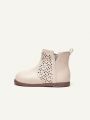 Cozy Cub Trendy & Fashionable Baby Comfortable Soft Sole Cute Breathable Short Boots With Hollow Out Design