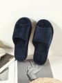1pair Women's Autumn & Winter Thick Sole House Slippers