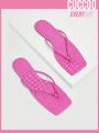 Cuccoo Everyday Collection Crocodile Embossed Thong Sandals