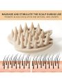New Scalp Massager Shampoo Brush, Soft Silicone Hair Washing Tool, For Scalp Care, Unique Plant Pattern Design, With 1 Wall Hook (1pc)