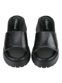Platform Sandals Women Slides Chunky Heels  Sandals Fabric Mule Fitted Cloud Lightweight Shoes Slipper +Memory Foam
