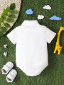 Baby Boy Casual Animal Print Short-Sleeved Bodysuit Summer Style