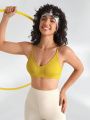 SHEIN Leisure Women'S Solid Color Yoga Racerback Tank Top
