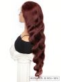 Reddish Brown Body Wave Human Hair Wigs 13*6 Transparent Lace Front Wig With Baby Hair Pre Plucked For Women